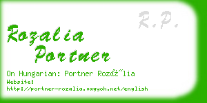 rozalia portner business card